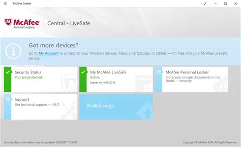 mcafee livesafe activation code.